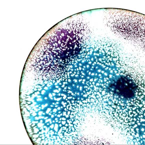 Vintage Enamelled Copper Trinket Dish - Picture 8 of 15